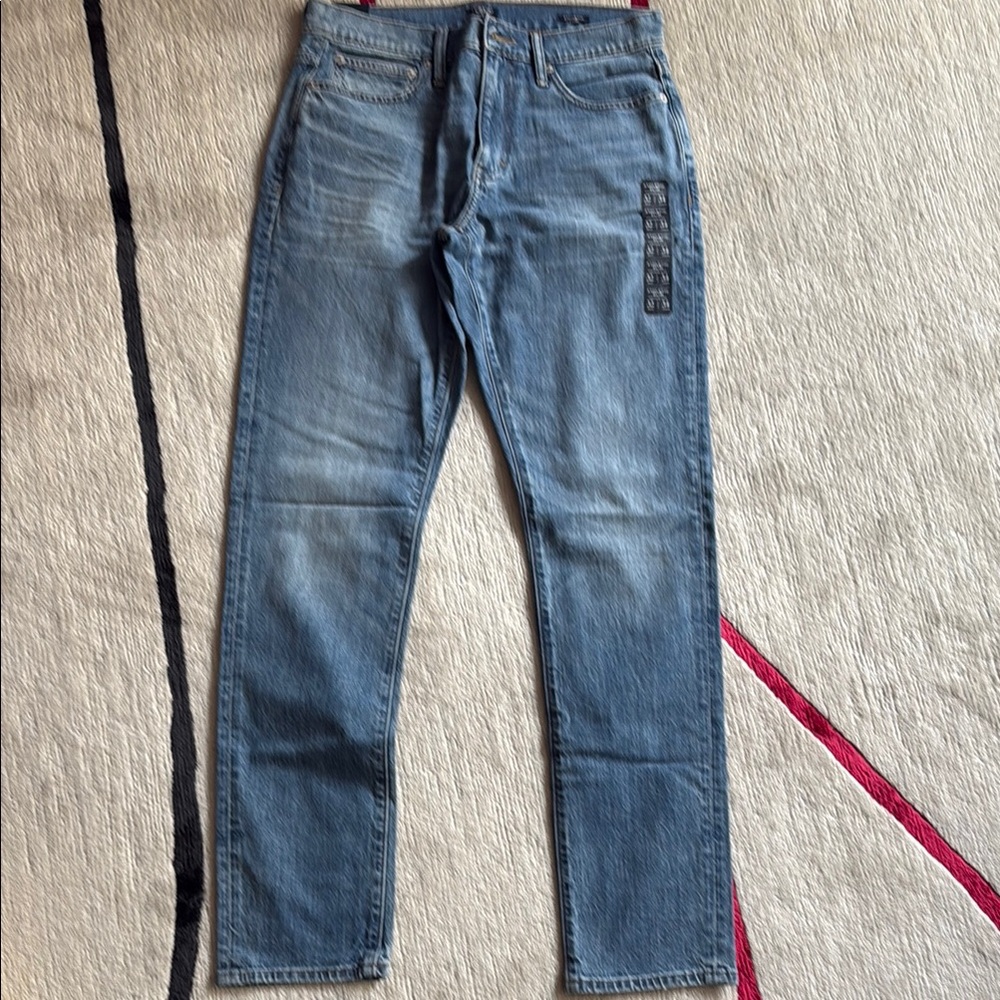 J. Crew Mens’ Blue Slim Jeans Versatile Everyday Wear